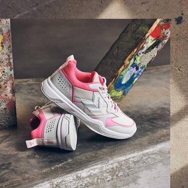 Кросівки жіночі Hummel TEIWAZ 2.0, бежевий колір, розмір 42.5 EU, рожевий акцент