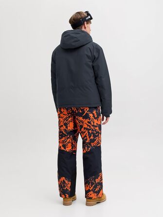 Куртка чоловіча JACK & JONES Shell-Jacke SKI AW25 чорна (S) - гірськолижна, водонепроникна