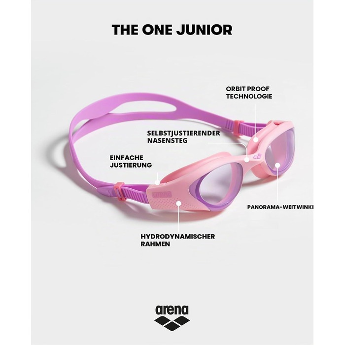 Окуляри для плавання ARENA The One Junior Light Blue - блакитні дитячі