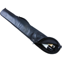 Чохол для кия для більярдного кия, чорний/коричневий - для 1/2 кия, переносна сумка для більярдного кия, снукеру