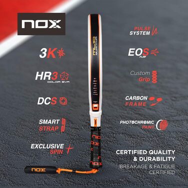 Ракетка для бадмінтона Nox Ml10 Quantum 3K Miguel Lamperti 2025