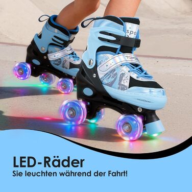 Роликові ковзани TOMSHOO для дітей, регульовані, для дівчаток та хлопчиків, підходять для початківців, зручні та дихаючі, ідеальні для подарунка на Новий рік або день народження