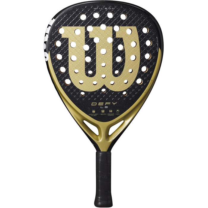 Ракетка для падел-тенісу Wilson Defy LS V1, чорний/золотий