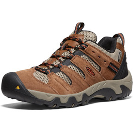 Чоловічі водонепроникні трекінгові черевики KEEN Headout Low Height - Bison Fossil Orange, 45 EU