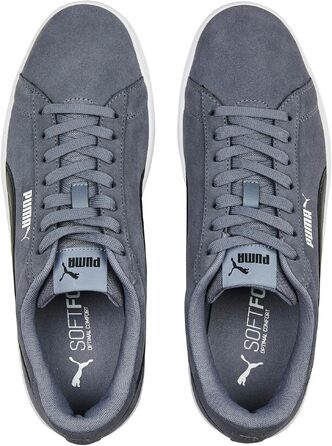 Кросівки Puma Smash V2 Low-Top унісекс, сірі з чорним та білим (Gray Tile/Black/White), розмір 44.5 EU