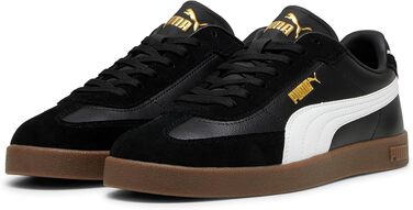 Кросівки PUMA Club II Era унісекс (чорні з білим та золотим) — 40 EU