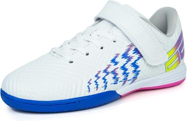 Дитячі футзальні кросівки JABASIC для залу (28 EU, білий/темно-синій)