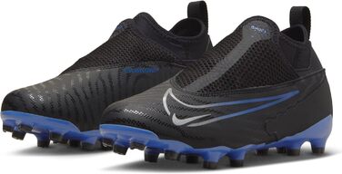 Кросівки для футболу Nike Phantom Gx Academy Df Fg/Mg Jr (33.5 EU, Чорний/Хром/Королівський)