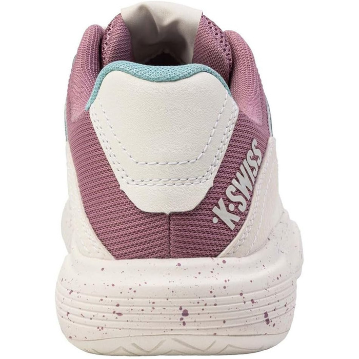 Жіноче кросівки K-Swiss Tura Team для падел-тенісу, 41 EU, білий, лілак, пастельно-бірюзовий