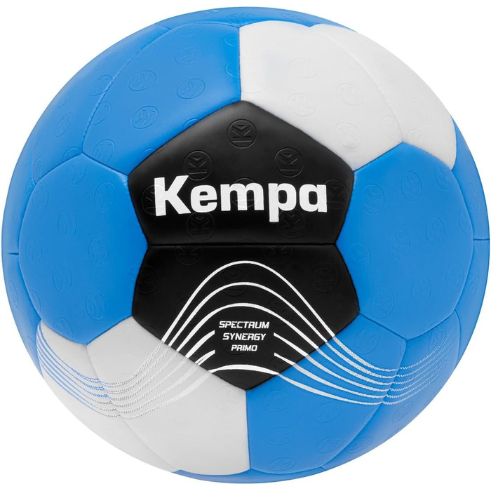 Гандбольний м'яч Kempa Spectrum Synergy Primo для дітей і дорослих, розмір 0, синій/білий, преміум-якість