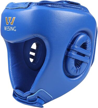 Шолом боксерський WESING AIBA для аматорських змагань, синій, розмір L