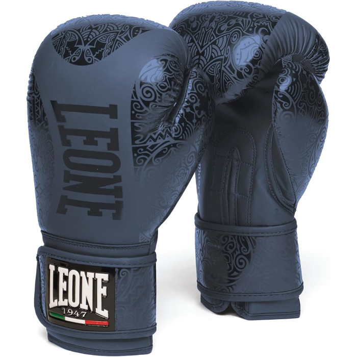 Боксерські рукавички Leone 1947 Maori 12oz сині - професійні для тренувань та спарингів