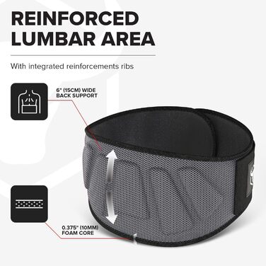 Пояс для важкої атлетики Iron Bull Strength – 15.2 см, автоблокування, сірий XL