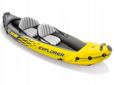 Надувний двомісний каяк Intex Explorer K2 з веслами та насосом, 68307
