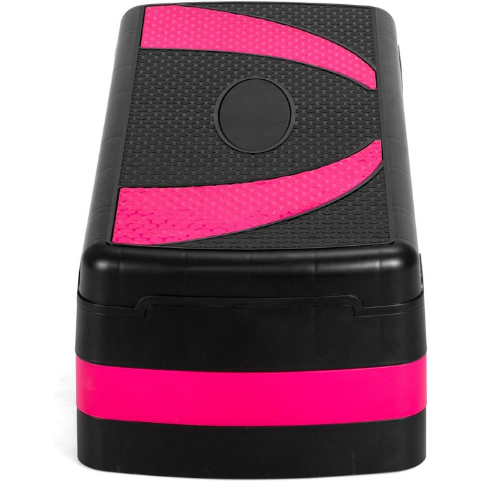 GYMAX Steppbrett регульоване по висоті, степер з 3 сходинками (10/15/20 см), аеробічний степбірд до 250 кг, Stepbench з PP для гімнастики, фітнесу та тренувань