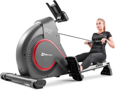 Гребний тренажер Hop-Sport HS-095R для дому, магнітний, 12 програм, LCD-дисплей, до 150 кг