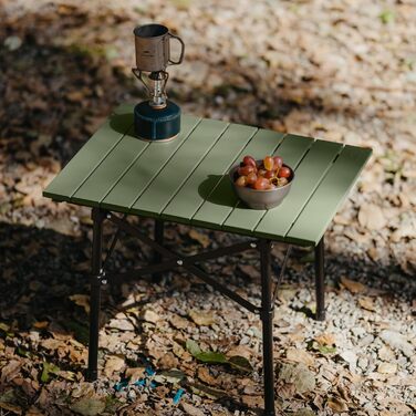 Складний алюмінієвий стіл Naturehike для кемпінгу, походів та саду 52x31.5 см - Золотий