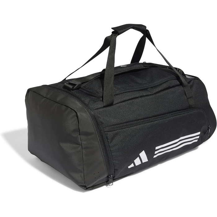 Спортивна сумка adidas Essentials 3-Stripes, унісекс, чорна/біла, середній розмір