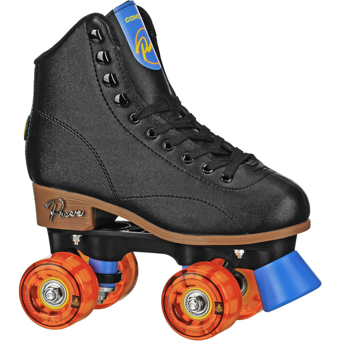 Дитячі роликові ковзани Pacer Comet Hightop чорного та срібного кольорів, з підсвічуванням коліс, розмір Youth 3