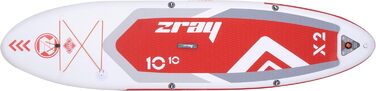 Надувна SUP-дошка Zray X2 330x81x15 см з веслом, насосом і сумкою, червона, Dropstitch