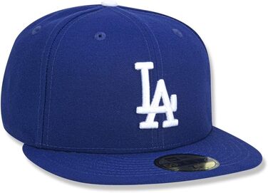 Кепка New Era 59Fifty Authentic Los Angeles Dodgers, синій колір, розмір 62