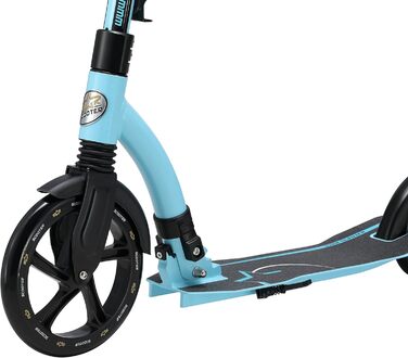 Самокат дитячий та дорослий STAR SCOOTER алюмінієвий, колеса 230мм, блакитний