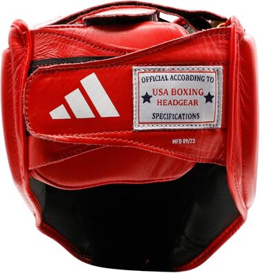 Захисний боксерський шолом adidas IBA, унісекс, червоний, розмір S
