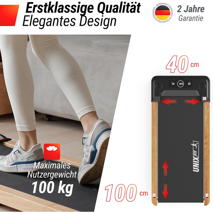 Unix Fit Woodway: біговий тренажер з дерев'яною поверхнею для дому та офісу
