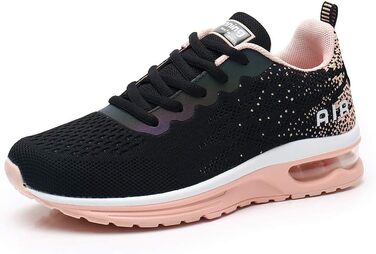 AFFINEST Легкі кросівки для бігу та спорту, дихаючі, з антиковзкою підошвою, чорно-помаранчеві (41 EU)