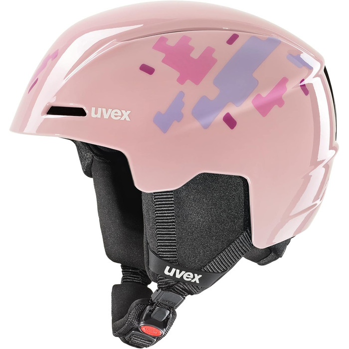 Дитячий лижний шолом uvex Viti, рожевий Puzzle, розмір 46-50 см, унісекс