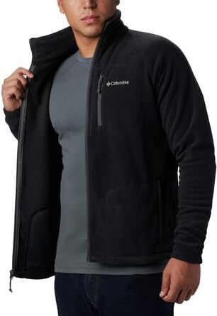 Чоловіча флісова куртка Columbia Fast Trek II Full Zip чорного кольору, розмір M