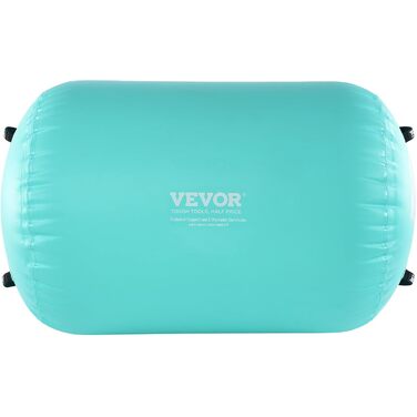 VEVOR надувний гімнастичний мат 80x132,5 см з насосом, фітнес мат для дому, спортзалу, йоги та черлідингу