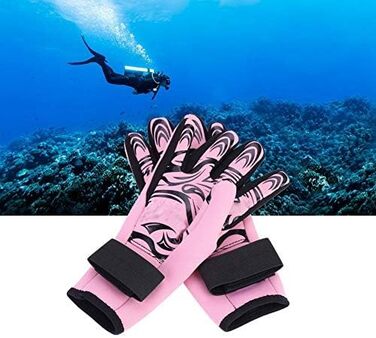 Рукавички для дайвінгу VGEBY1, 2 мм, неопренові, 5 пальців, для водного спорту, дорослі (Рожевий, S)