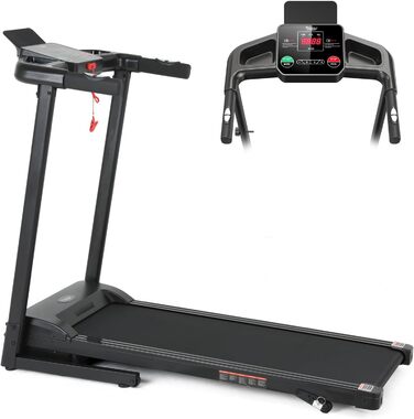 Складний біговий тренажер для дому NV-1026 з LED-дисплеєм та 12 програмами тренувань, 14 км/год