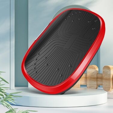 Вібраційна платформа для дому Sport - 6 програм, для м'язів, схуднення, тренувань всього тіла (червона)