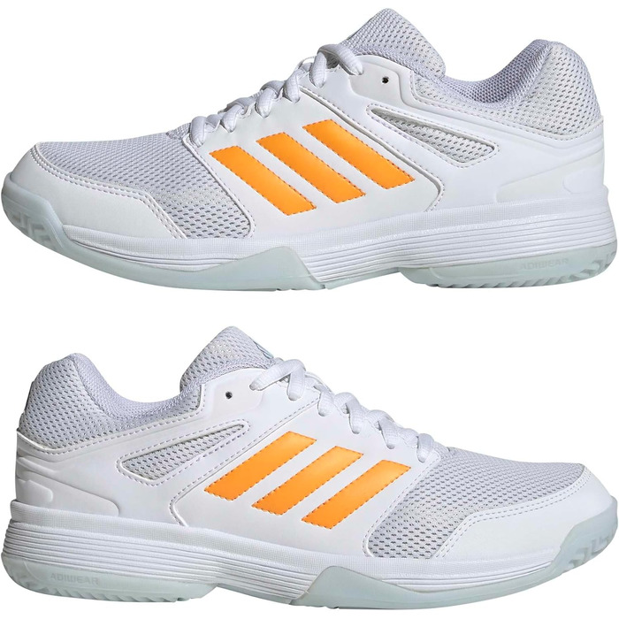 Жіноче взуття для залу Adidas Speedcourt - розмір 38 2/3 EU, білий, помаранчевий, блакитний