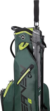 Сумка для гольфу Big Max Heaven 7 G Standbag Forestgreen-Lime з підставкою