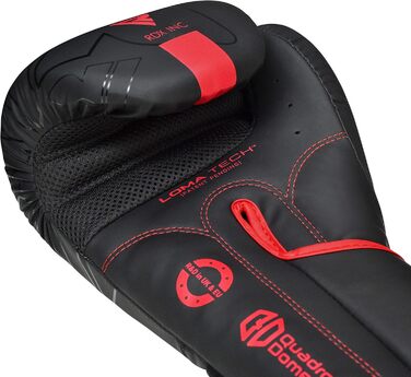 Дитячі боксерські рукавички RDX KARA 6oz для муай-тай, кікбоксингу, ММА, спарингів, тренувань, шкіра Maya Hide, чорні/червоні