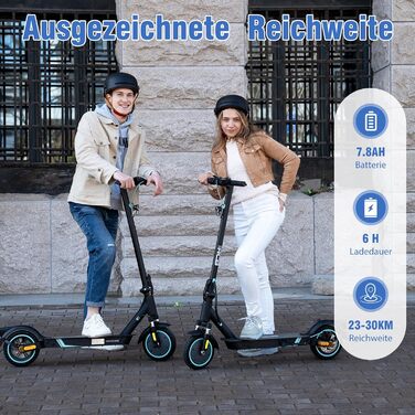 Електросамокат RCB EV85F з допуском до дороги, 8,5 дюймів, 400 Вт, складаний, керування через додаток, 20 км/год, подвійний амортизатор, максимальне навантаження 120 кг