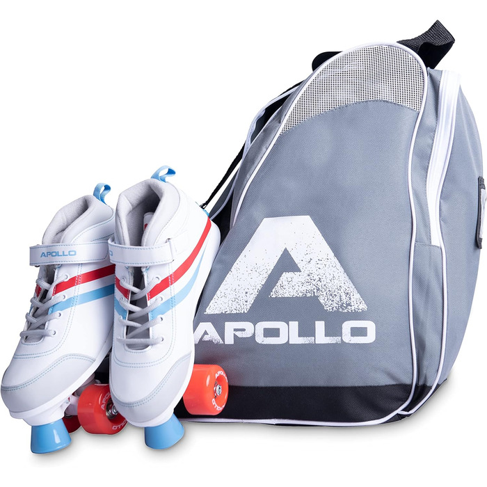 Сумка для роликів Apollo Skate Bag: сіра, для дітей та дорослих, для роликів, інлайнів та аксесуарів