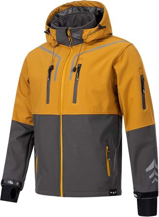 Чоловіча куртка-софтшелл Rock Creek Outdoor H-222, розмір 5XL, антрацит