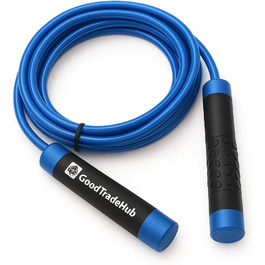Стрибкове канат Titan з регулюванням, 3 м, з навантаженням, для CrossFit, фітнесу, боксу, MMA, тренувань у спортзалі, синій