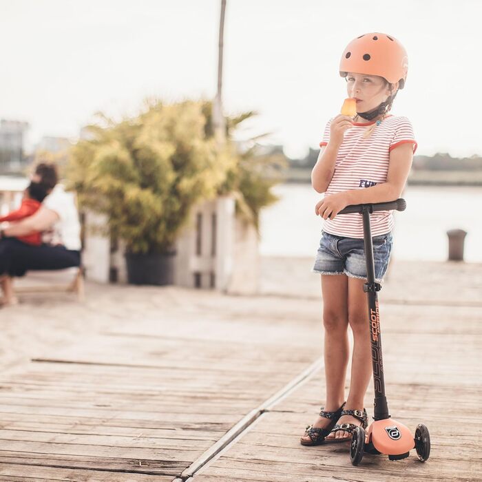 Дитячий самокат Scoot&Ride Highwaykick 3 LED, рожевий, підсвітка коліс