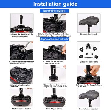 Велосипедне сідло Lachesis: комфортне, гелеве, з гелевою подушкою, для чоловіків та жінок, підходить для гірських, шосейних та трекінгових велосипедів, блакитне