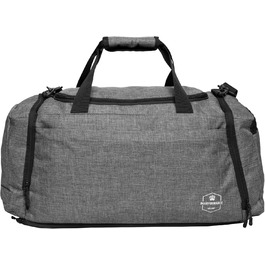Спортивна сумка Bearformance Ultimate 50L з рюкзаком, відділенням для взуття та вологих речей, сіра, з переробленого PET, для тренажерного залу, подорожей, чоловіків і жінок