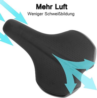 FIFTY-FIFTY Сідло для велосипеда з Memory Foam, комфортне та водонепроникне, для чоловіків та жінок, сумісне з шосейною (CITY) велосипедом
