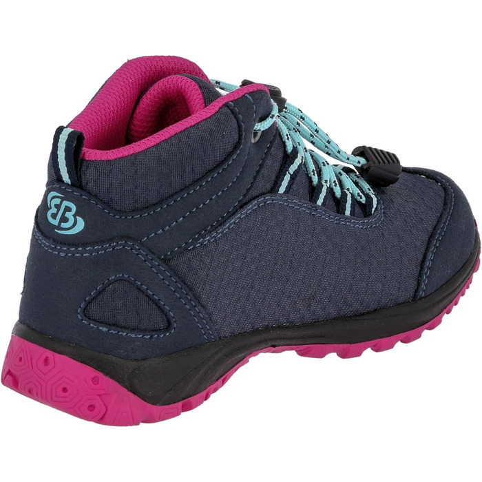 Черевики для трекінгу та хайкінгу Brütting Mädchen Guide, 35 EU, блакитно-рожево-бірюзові
