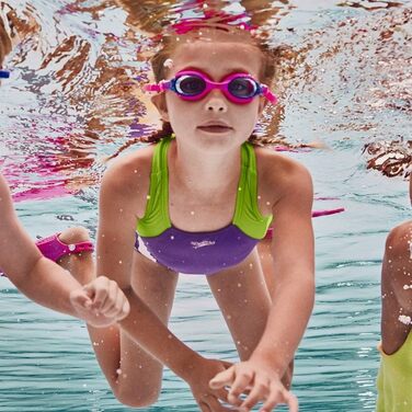 Дитячі плавальні окуляри Speedo Skoogle 3-8 років, чорно-зелені, унісекс