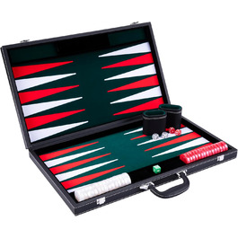 Набір для гри в шашки Engelhart Deluxe 21 дюйм (54 см) - якісні матеріали, перламутрові фішки, 2 стаканчики