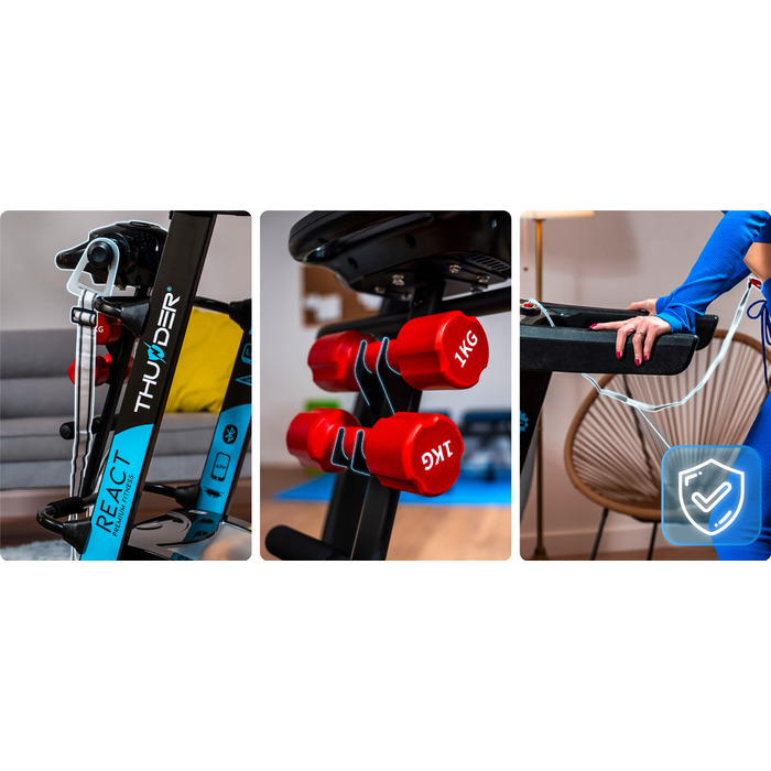 Електрична бігова доріжка Thunder REACT-DS до 160 кг